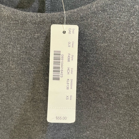 🩶 NWT J Crew ponte top charcoal gray sz XS 🩶 - Picture 3 of 9